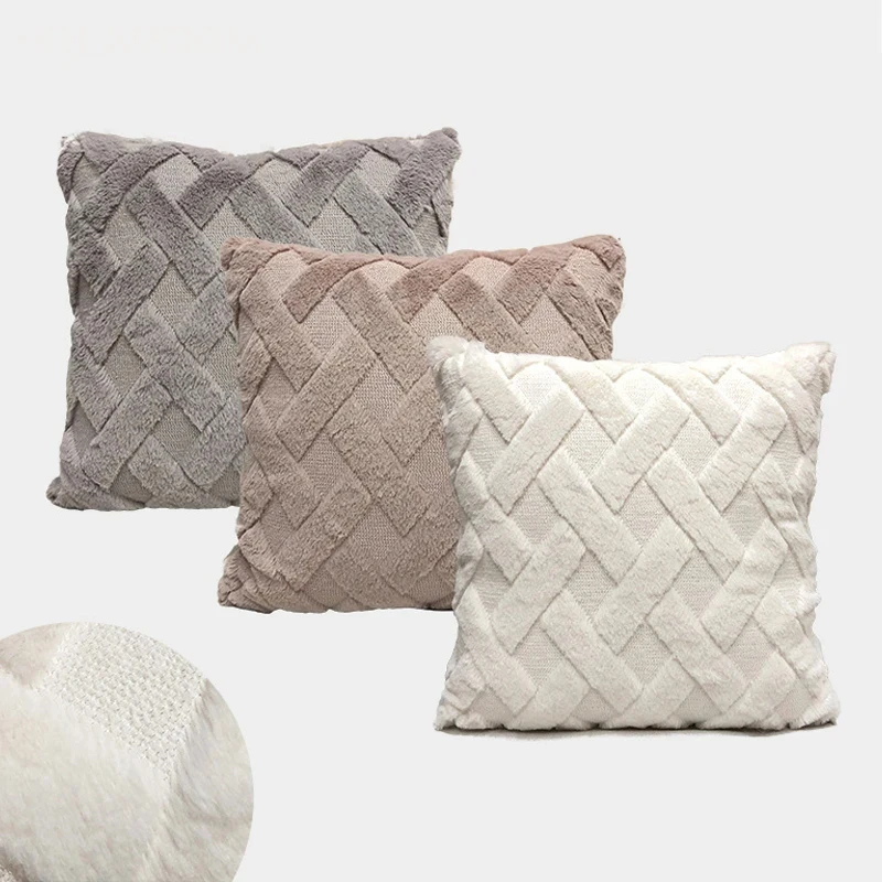 Velvet Cloth Pillow Case Geometric Plaid Pattern Cushion Cover for Office Sofa Car Living Room Decorative Waist Pillows Cover
Velvet Cloth Pillow Case Geometric Plaid Pattern Cushion Cover for Office Sofa Car Living Room Decorative Waist Pillows Cover