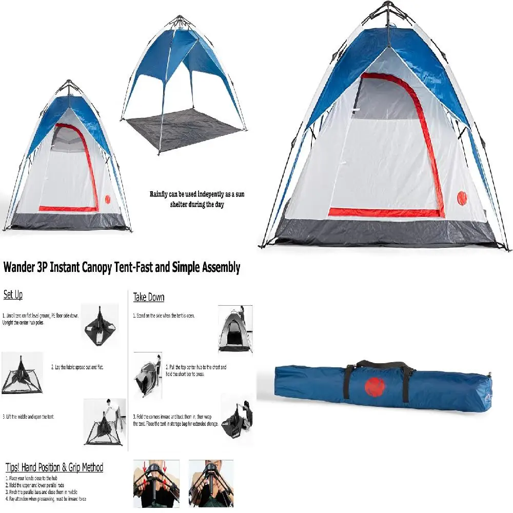 Super Durable and Portable 7' x 7' Person Dome Tent with Detachable Shelter for Comfort During Any Outdoor Activity.
Super Durable and Portable 7' x 7' Person Dome Tent with Detachable Shelter for Comfort During Any Outdoor Activity.