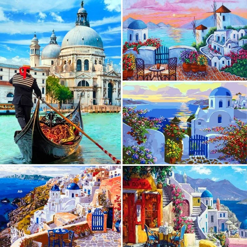 Full Square Round Diamond Painting 5D DIY Santorini Landscape Diamond Embroidery Mediterranean Scenery Mosaic Art Home Decor
Full Square Round Diamond Painting 5D DIY Santorini Landscape Diamond Embroidery Mediterranean Scenery Mosaic Art Home Decor