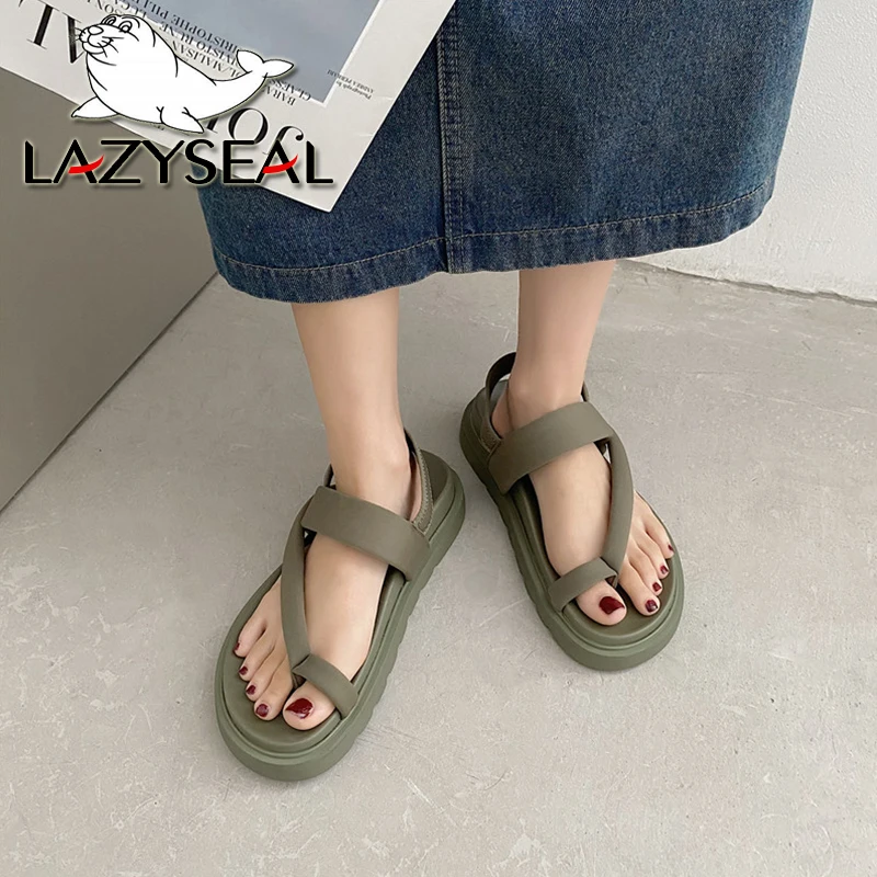 Сандалии LazySeal женские с узкими ремешками, минималистские современные босоножки без застежек, однотонная пляжная обувь на платформе, просты...
Сандалии LazySeal женские с узкими ремешками, минималистские современные босоножки без застежек, однотонная пляжная обувь на платформе, просты...