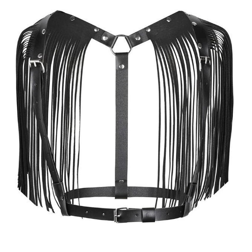 Women's Belt Pu Leather Adjustable Tassel Shoulder Strap Binding Strap Suspender Personalized Shirt Top Costume Accessories
Women's Belt Pu Leather Adjustable Tassel Shoulder Strap Binding Strap Suspender Personalized Shirt Top Costume Accessories