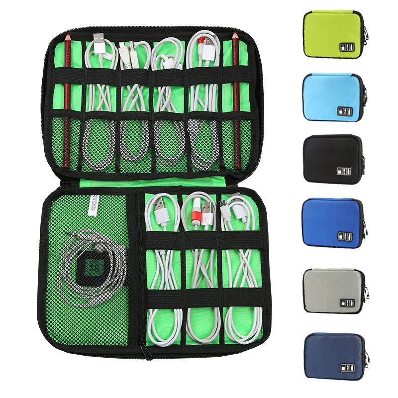 

Cable Organizer Bag Data Cable Storage Bag USB Chargers Headphones U Disk Electronic Gadgets Digital Accessories Travel Portable