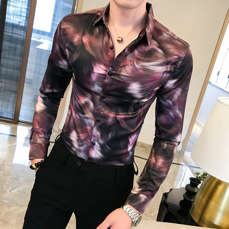 Men Fashion British Style Digital Print Shirt Slim Fit Men Casual Shirts Long Sleeve All Match Streetwear Blouse Men Clothing
Men Fashion British Style Digital Print Shirt Slim Fit Men Casual Shirts Long Sleeve All Match Streetwear Blouse Men Clothing