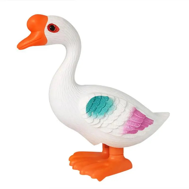 

New Classic Wind Up Toys Children Kids Clockwork Spring Wind-Up Big White Geese Toy Gifts Cute Clockwork Big White Geese