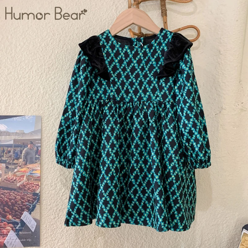 Humor Bear Girl Dress 2022 New Autumn Ruff Patchwork Dress Long Sleeve Casual Dress Floarl Kid Clothes For 2-6Y
Humor Bear Girl Dress 2022 New Autumn Ruff Patchwork Dress Long Sleeve Casual Dress Floarl Kid Clothes For 2-6Y