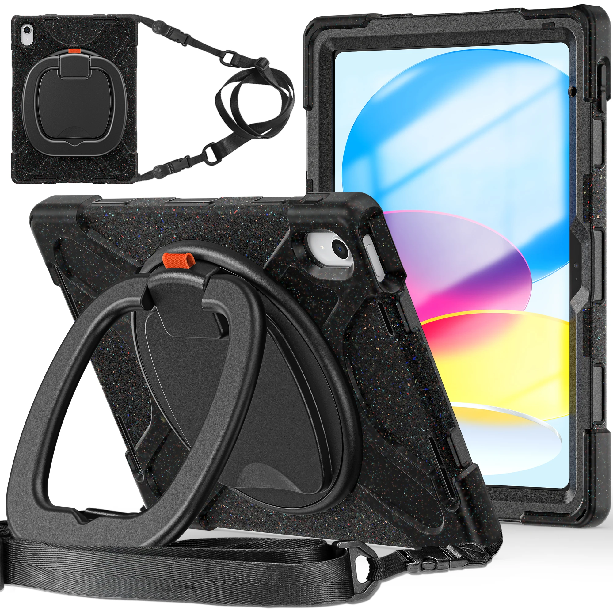 Tablet Case for iPad 10th 2022 Full Body Protection Cover Rotatable Handle Grip Anti Drop 3-Layer Design Shoulder Strap Funda
Tablet Case for iPad 10th 2022 Full Body Protection Cover Rotatable Handle Grip Anti Drop 3-Layer Design Shoulder Strap Funda