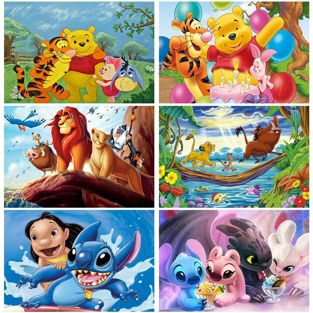 Disney Diamond Painting 5D DIY Cartoon Lion King Winnie the Pooh Lilo Stitch Embroidery Pictures Rhinestones Mosaic Home Wall
Disney Diamond Painting 5D DIY Cartoon Lion King Winnie the Pooh Lilo Stitch Embroidery Pictures Rhinestones Mosaic Home Wall