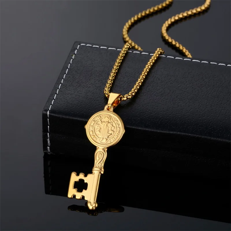 Stainless Steel Virgin Mary Key Pendant Necklaces Holy Mother of God Religious Pattern Choker Chain Women Jewelry Collier Gift
Stainless Steel Virgin Mary Key Pendant Necklaces Holy Mother of God Religious Pattern Choker Chain Women Jewelry Collier Gift