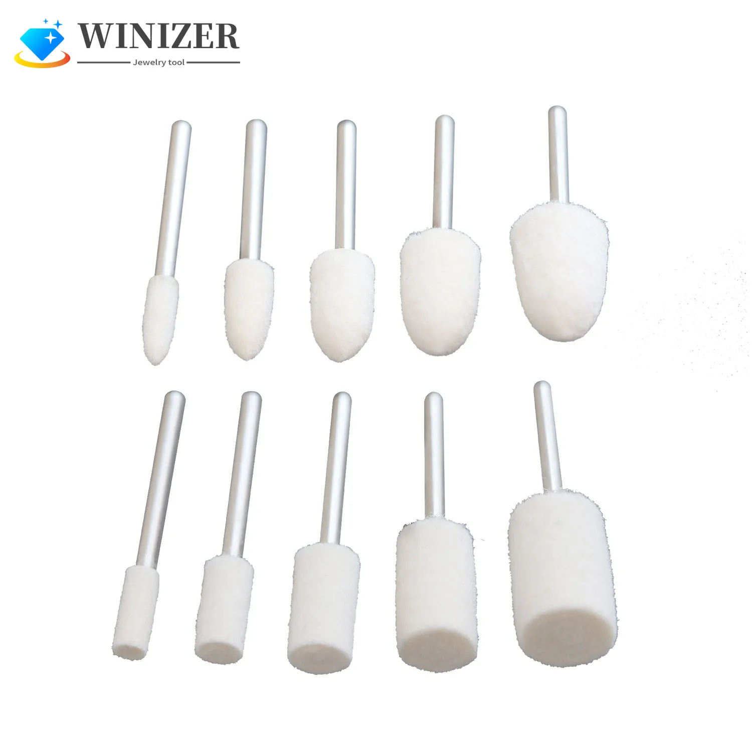 Wool Felt Mounted Mandrel Set Mini Polishing Buffing Wheels Wool Felt Grinding Bits Buffing Tips for Dremel Rotary Tool(10Pcs)
Wool Felt Mounted Mandrel Set Mini Polishing Buffing Wheels Wool Felt Grinding Bits Buffing Tips for Dremel Rotary Tool(10Pcs)