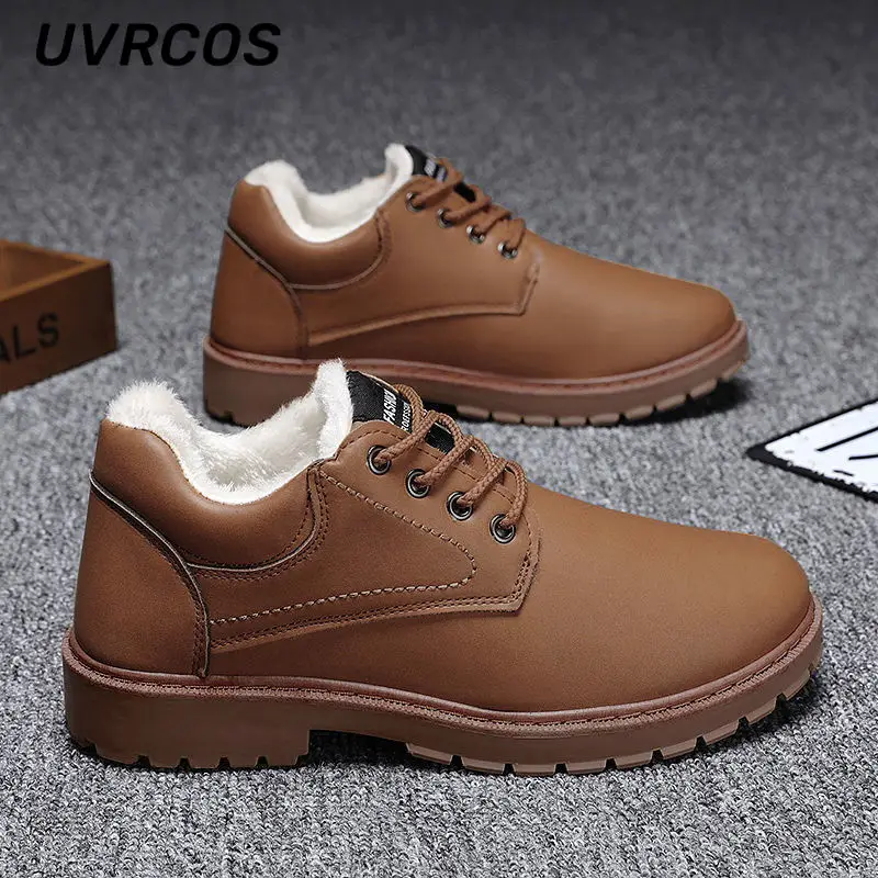 Thick-soled Men Cotton Shoes Winter Tooling Boots Waterproof Warm Plus Velvet Fashion Mid-tube
Thick-soled Men Cotton Shoes Winter Tooling Boots Waterproof Warm Plus Velvet Fashion Mid-tube