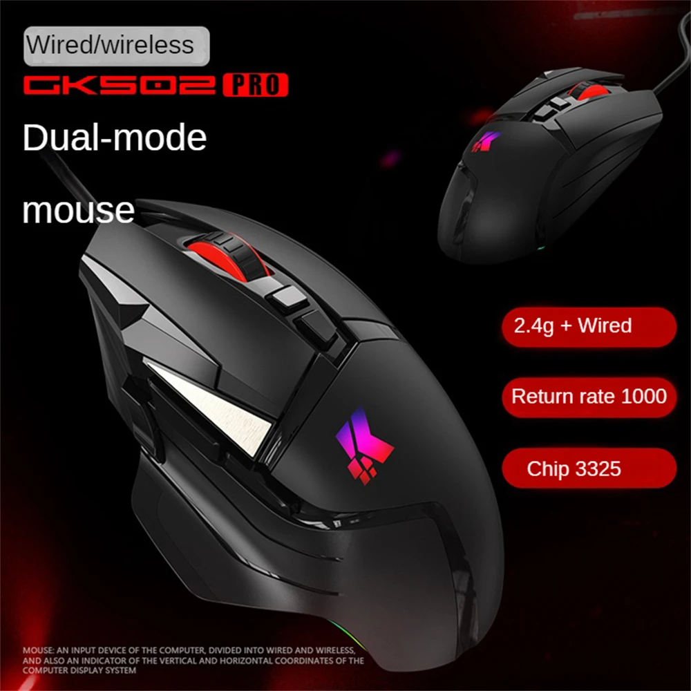 7 Keys Dual Mode Desktop Mouse 2.4ghz Game Mouse Creative Photoelectric Mice Computer Accessories Adjustable Wireless Mouse
7 Keys Dual Mode Desktop Mouse 2.4ghz Game Mouse Creative Photoelectric Mice Computer Accessories Adjustable Wireless Mouse