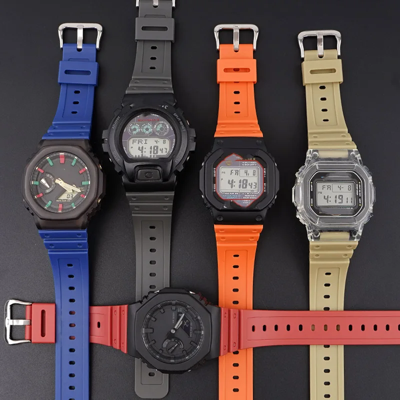 Replace for Casio G-shock GW-M5610 DW-6900 GW-M5600 DW-5600 G5700 GA-2100 Rubber Strap covex interface 16mm Watch Strap 
Replace for Casio G-shock GW-M5610 DW-6900 GW-M5600 DW-5600 G5700 GA-2100 Rubber Strap covex interface 16mm Watch Strap