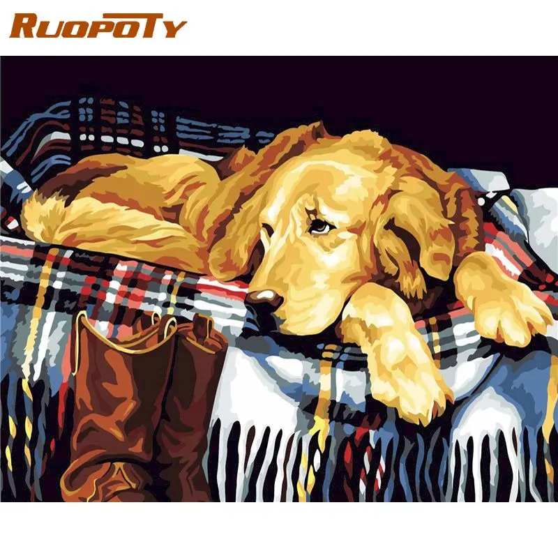 RUOPOTY Acrylic Painting By Numbers Paint Kit Coloring By Numbers Dogs Wall Art For Handiwork Gift For Adults On Canvas For Adul
RUOPOTY Acrylic Painting By Numbers Paint Kit Coloring By Numbers Dogs Wall Art For Handiwork Gift For Adults On Canvas For Adul