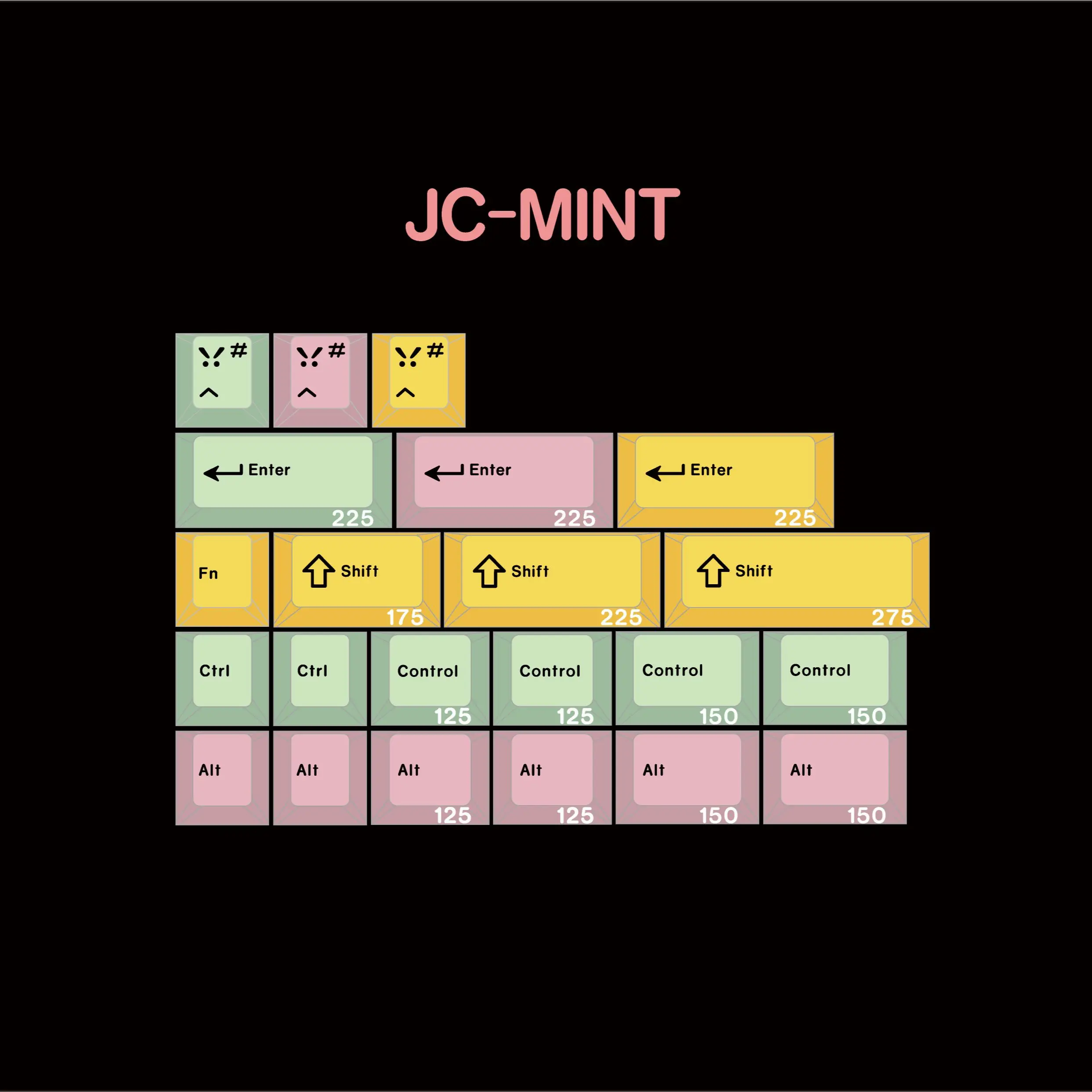 JC Studio Mint Colourful Keycaps Accents Mechanical Keyboard Cherry Profile Keycaps PBT Dye Sub
JC Studio Mint Colourful Keycaps Accents Mechanical Keyboard Cherry Profile Keycaps PBT Dye Sub