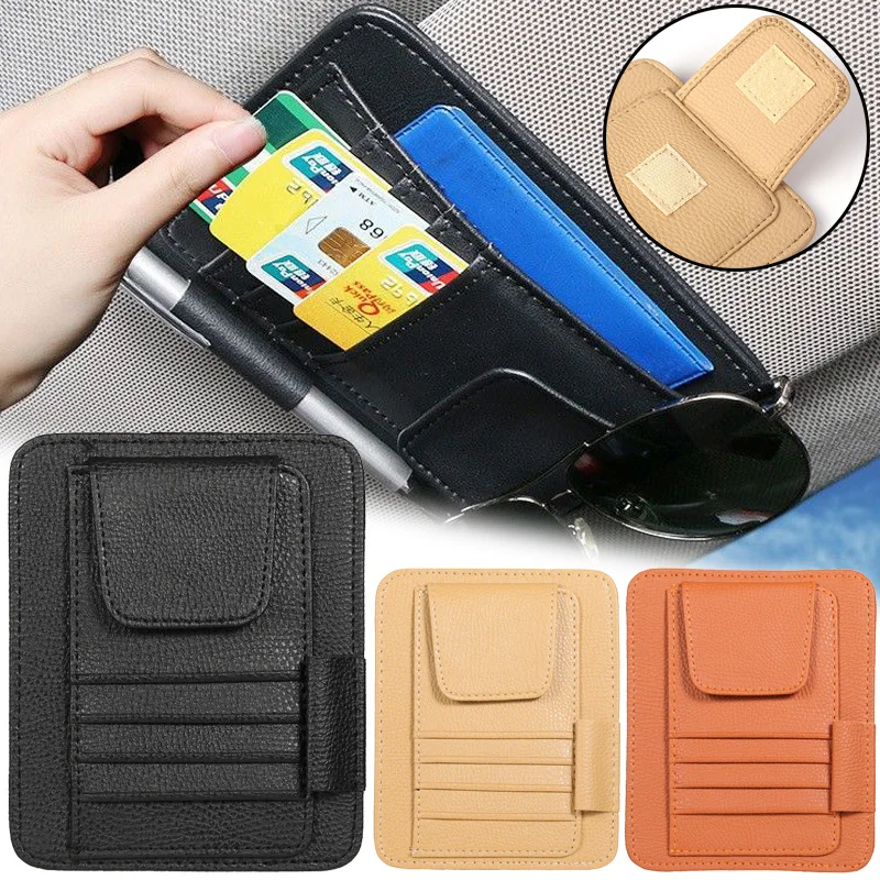 Car Sun Visor Organizer Leather Sunglasses Holder Multi-Pocket Car Document Storage Pouch Pen Holder Auto Interior Accessories
Car Sun Visor Organizer Leather Sunglasses Holder Multi-Pocket Car Document Storage Pouch Pen Holder Auto Interior Accessories