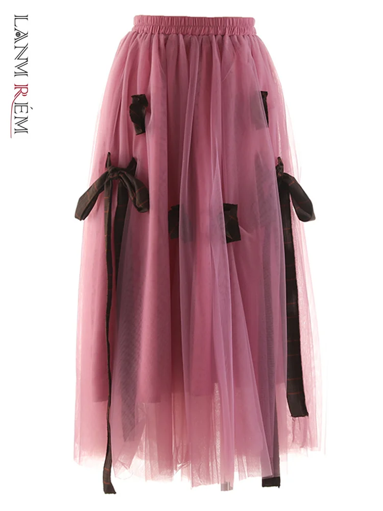 Spliced Bow Fairy Skirt Mid Length Elastic Waist Designer Elegant Y2k Skirts For Women Clothing 2023 New Spring 3WQ2009
Spliced Bow Fairy Skirt Mid Length Elastic Waist Designer Elegant Y2k Skirts For Women Clothing 2023 New Spring 3WQ2009