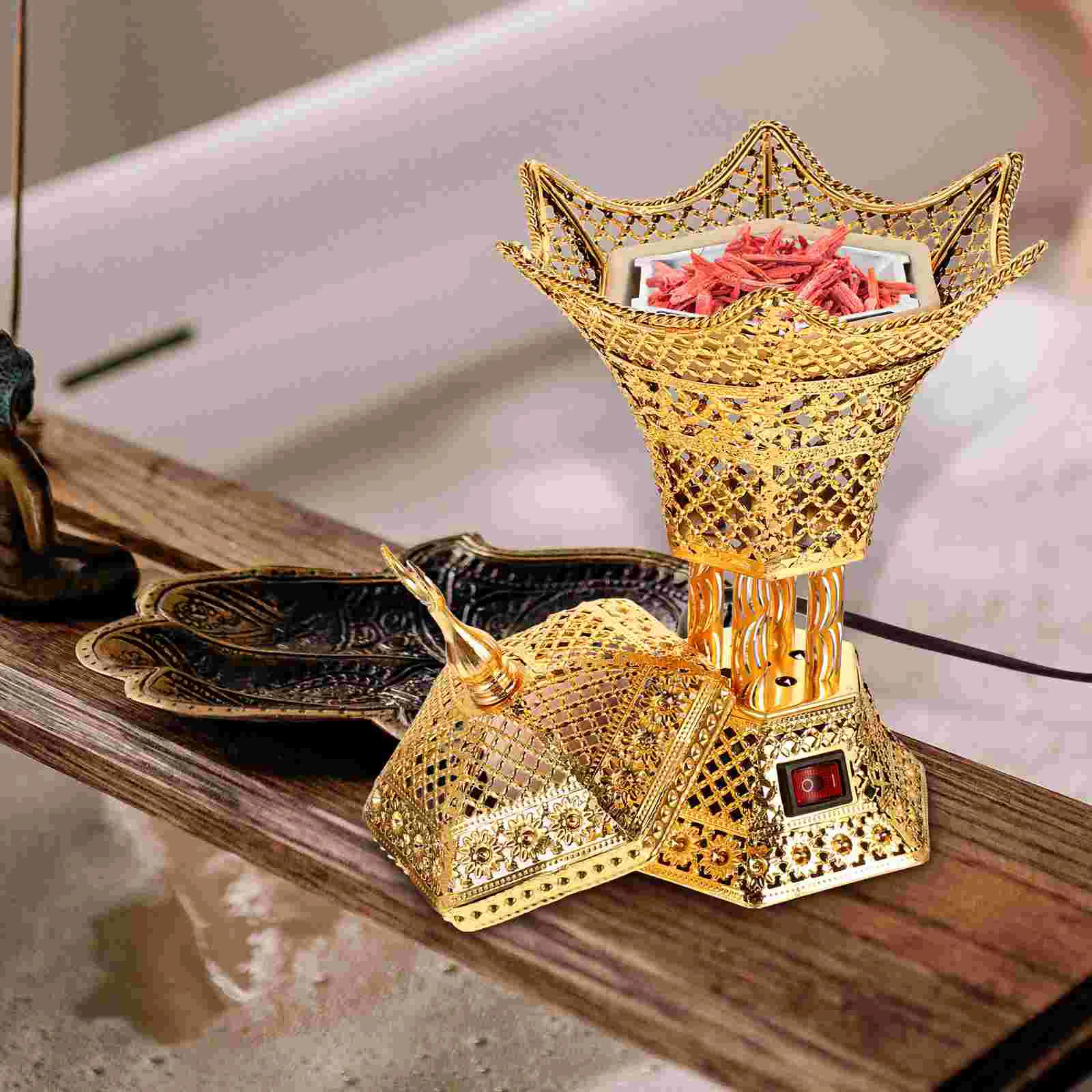 Plug-in Burner Middle Eastern Decor Decoration Electric Furnace Stove Censer Holder Iron
Plug-in Burner Middle Eastern Decor Decoration Electric Furnace Stove Censer Holder Iron