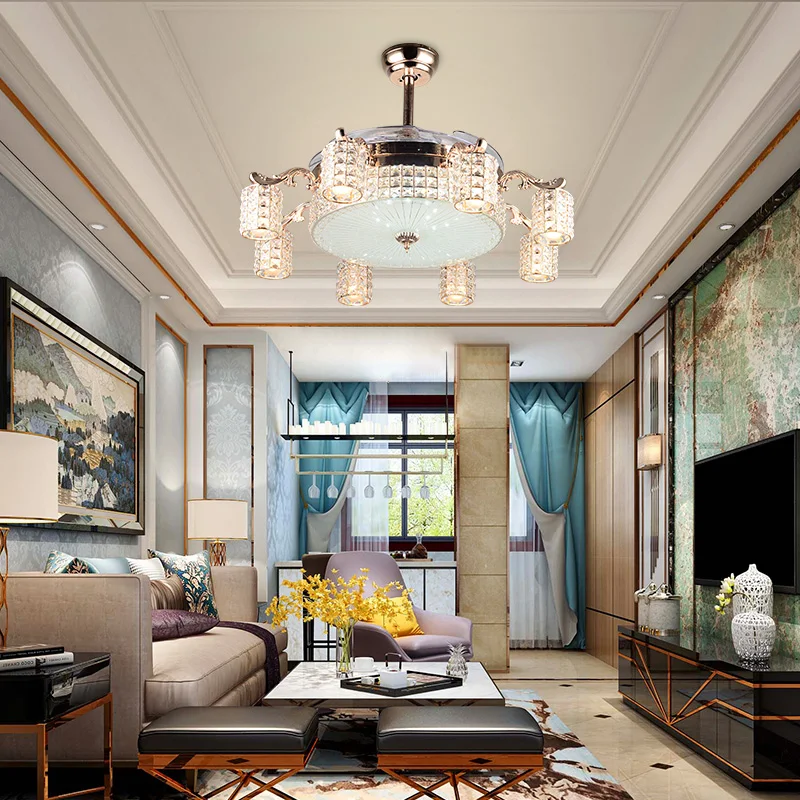 Led Ceiling Fan Pendant Lamp Light Chandelier Art High Quality luxury Crystal living modern remote control 110V 220V
Led Ceiling Fan Pendant Lamp Light Chandelier Art High Quality luxury Crystal living modern remote control 110V 220V