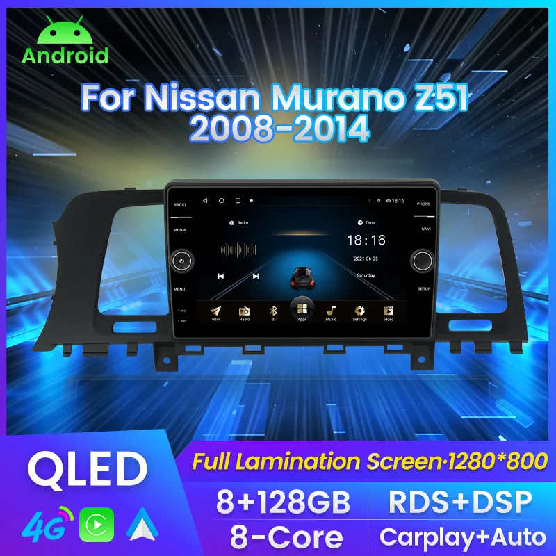 2 Din Car Android Radio For Nissan Murano Z51 2010 2011 2012 2013 2014 GPS Multimedia Player 8G 128G Octa-core carplay SWC WIFI
2 Din Car Android Radio For Nissan Murano Z51 2010 2011 2012 2013 2014 GPS Multimedia Player 8G 128G Octa-core carplay SWC WIFI