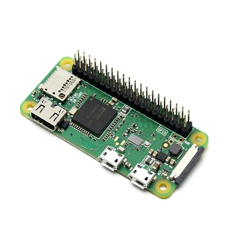 

Raspberry Pi Zero W/WH с 40-контактными предварительно припаянными головками GPIO с Wi-Fi и Bluetooth, демонстрационный широкий процессор 1 ГГц