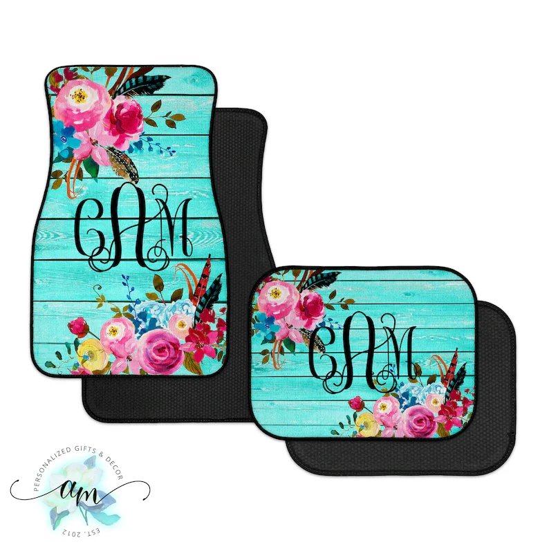 Personalized Car Mats Floral Car Mats Car and Auto Accessories, SUV and Truck Floor Mats Gifts for Her
Personalized Car Mats Floral Car Mats Car and Auto Accessories, SUV and Truck Floor Mats Gifts for Her