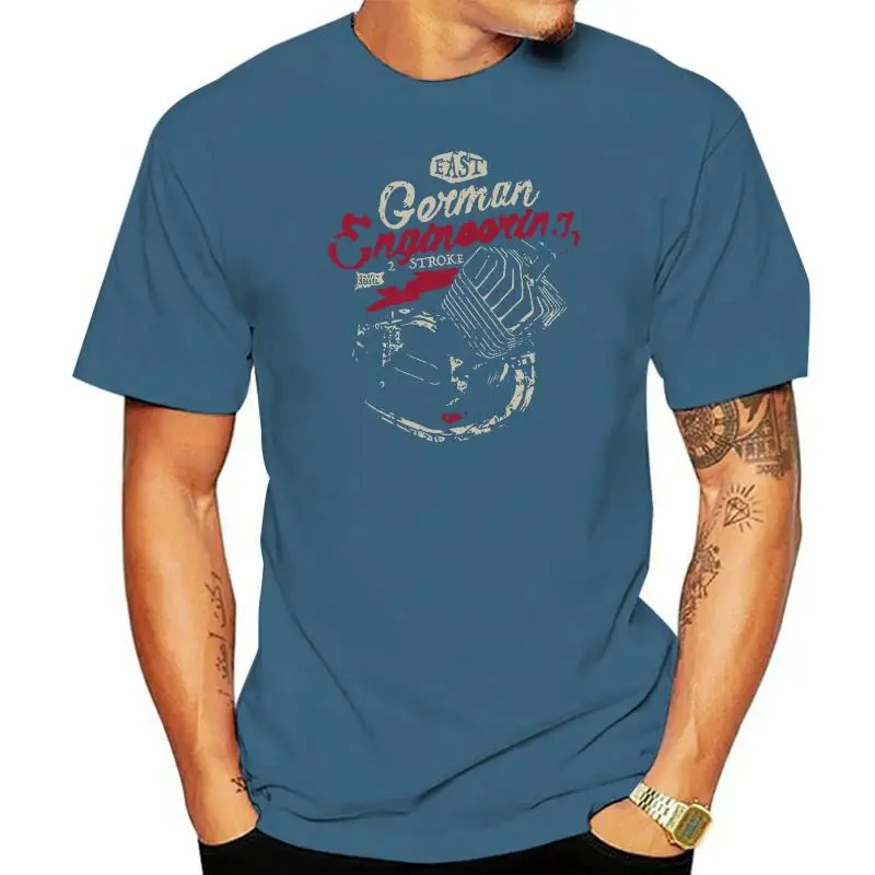 

Classic East German Engineering Tee Shirt Men#39s s T-shirt in Grey Simson S50 S51 Schwalbe Kr51 Himora Motorcycle Cafe Racer