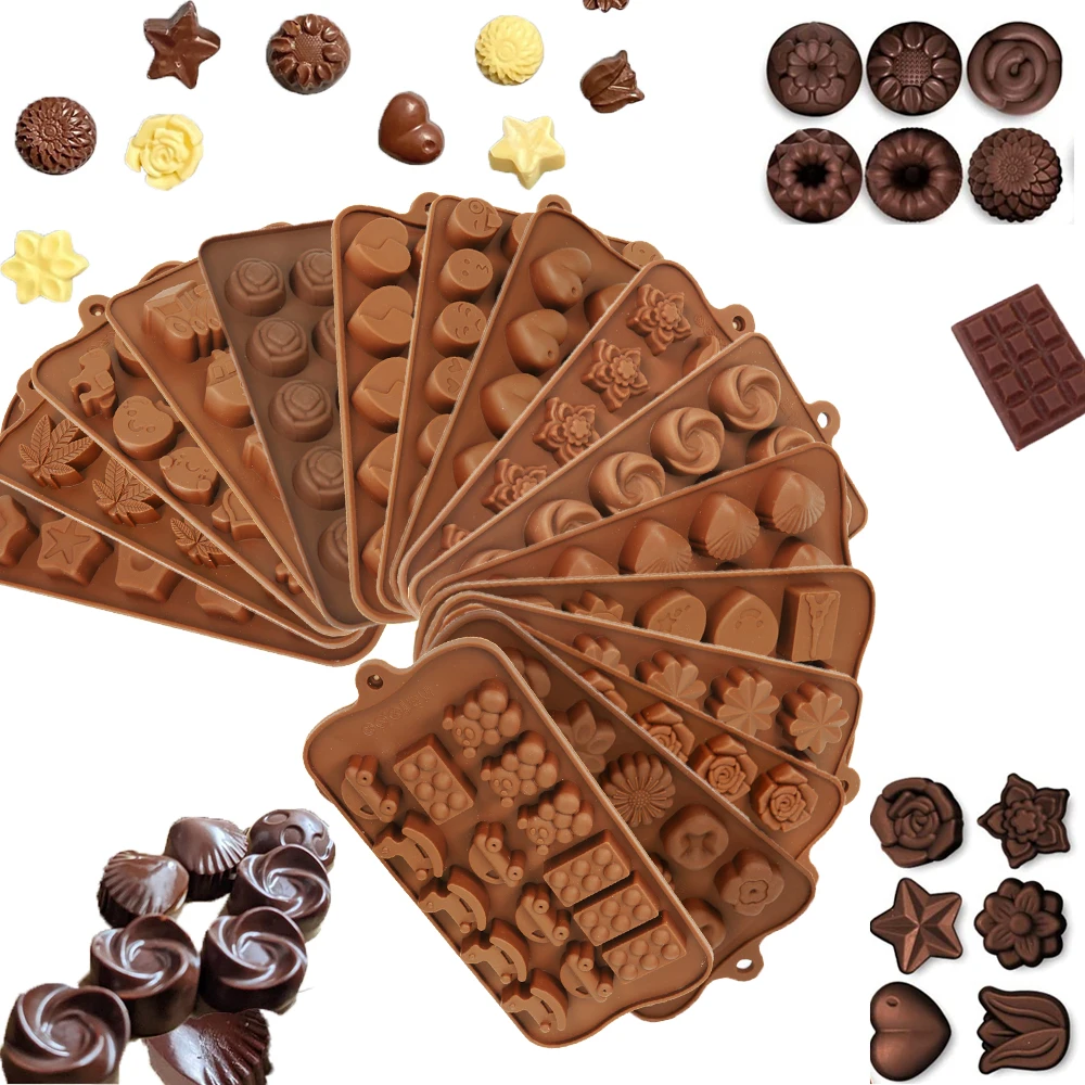 Best Selling Chocolate Silicon Mold Food Grade DIY Silicone Flower Mold Cake Baking Design Donuts Candy Mold Decoration Kitchen
Best Selling Chocolate Silicon Mold Food Grade DIY Silicone Flower Mold Cake Baking Design Donuts Candy Mold Decoration Kitchen