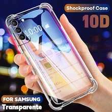 Luxury Shockproof Clear Case For Samsung Galaxy S22 S23 Ultra S21 S20 Fe S9 S10 Plus A53 A52 A51 A12 Note 20 10 9 Silicone Cover