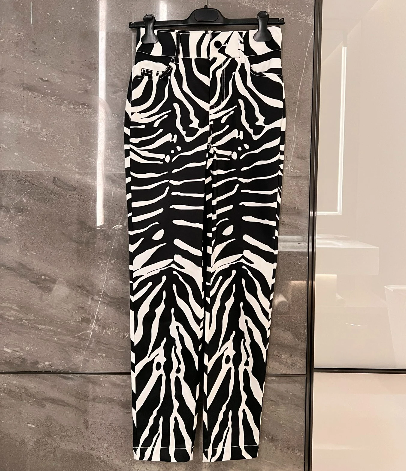 

Top Quality 2022 New Summer D Styel Luxury Cotton Zebra Stripes Priting Women Pants Full Length for Grace Women