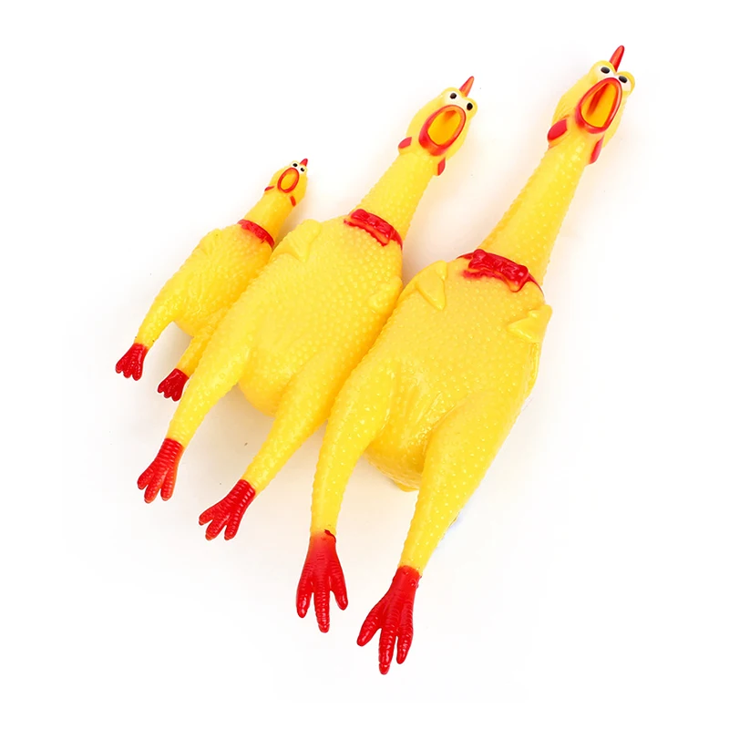 1 Pcs Dog Toy Screaming Chicken Squeeze Sound Toy Pets Dog Toys Product Shrilling Decompression Tool Squeak Vent chicken
1 Pcs Dog Toy Screaming Chicken Squeeze Sound Toy Pets Dog Toys Product Shrilling Decompression Tool Squeak Vent chicken