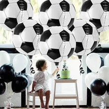 22 Inch 4D Soccer Ball Balloons Decorations for Party Big Balloons Sports Themed Birthday Party Supplies Baby Shower For Boys