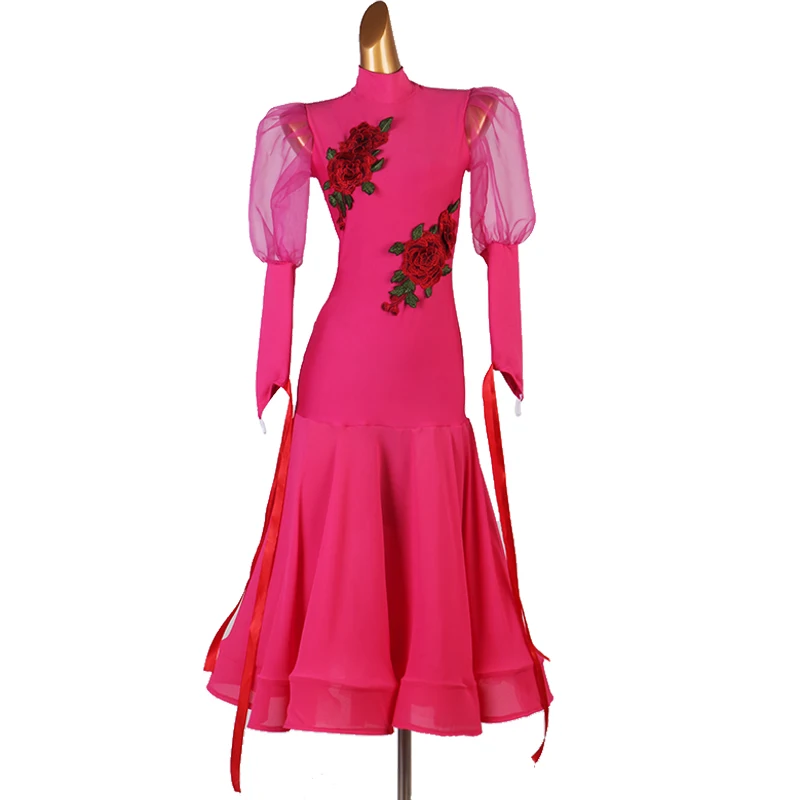 Ballroom Dance Dresses Long Sleeve foxtrot embroidery black white Women Stage Waltz Ballroom Dress
Ballroom Dance Dresses Long Sleeve foxtrot embroidery black white Women Stage Waltz Ballroom Dress