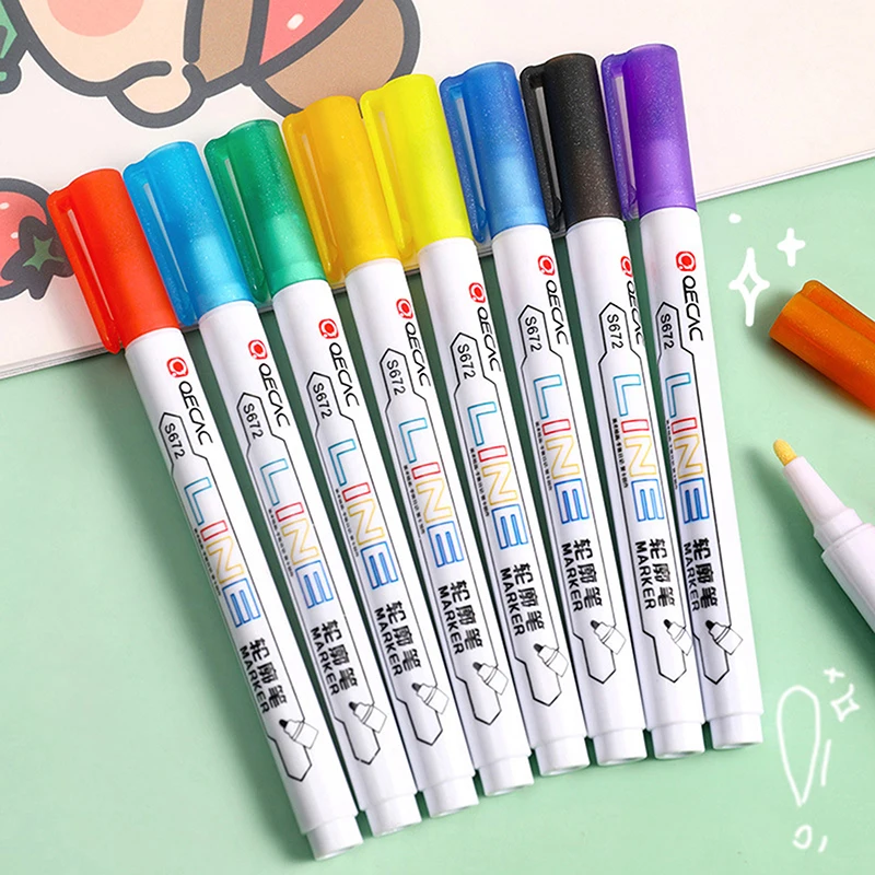 8/12 Pcs Marking Double Line Outline Pen Set for Student Diary Decor Marker Pen Highlighter Pen Student School Office Supplies
8/12 Pcs Marking Double Line Outline Pen Set for Student Diary Decor Marker Pen Highlighter Pen Student School Office Supplies