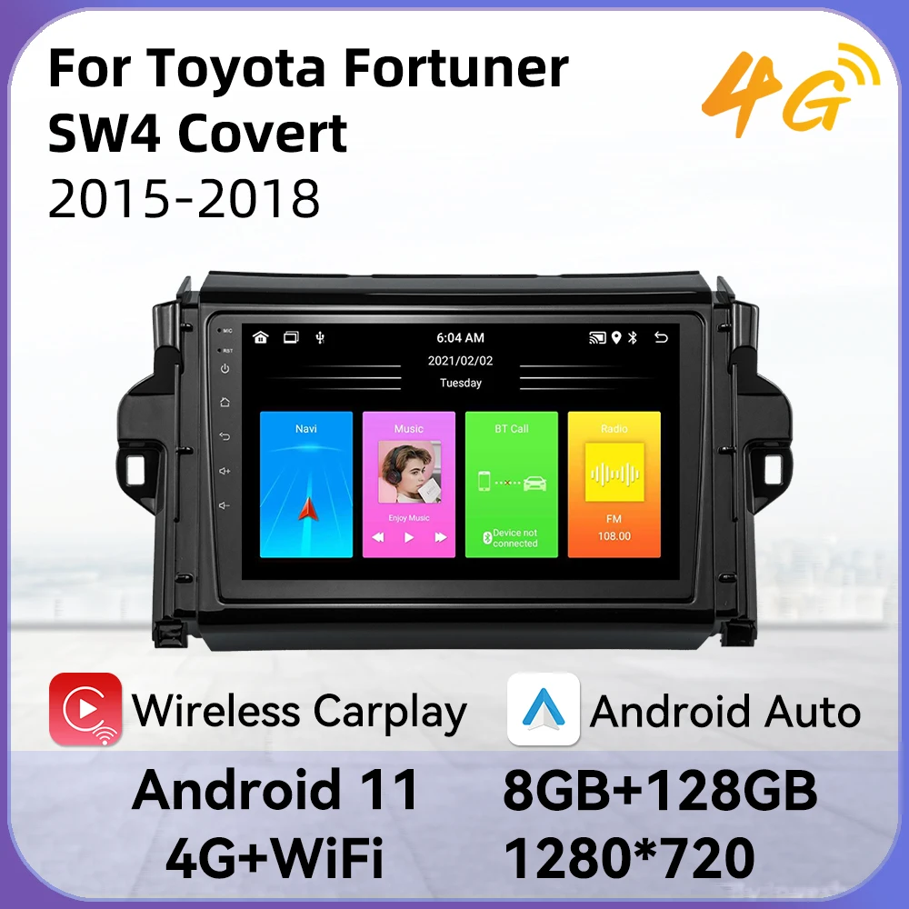 2 Din Android Car Radio For Toyota Fortuner SW4 Covert 2015-2018 Stereo WIFI GPS Navigation Multimedia Player Head Unit
2 Din Android Car Radio For Toyota Fortuner SW4 Covert 2015-2018 Stereo WIFI GPS Navigation Multimedia Player Head Unit