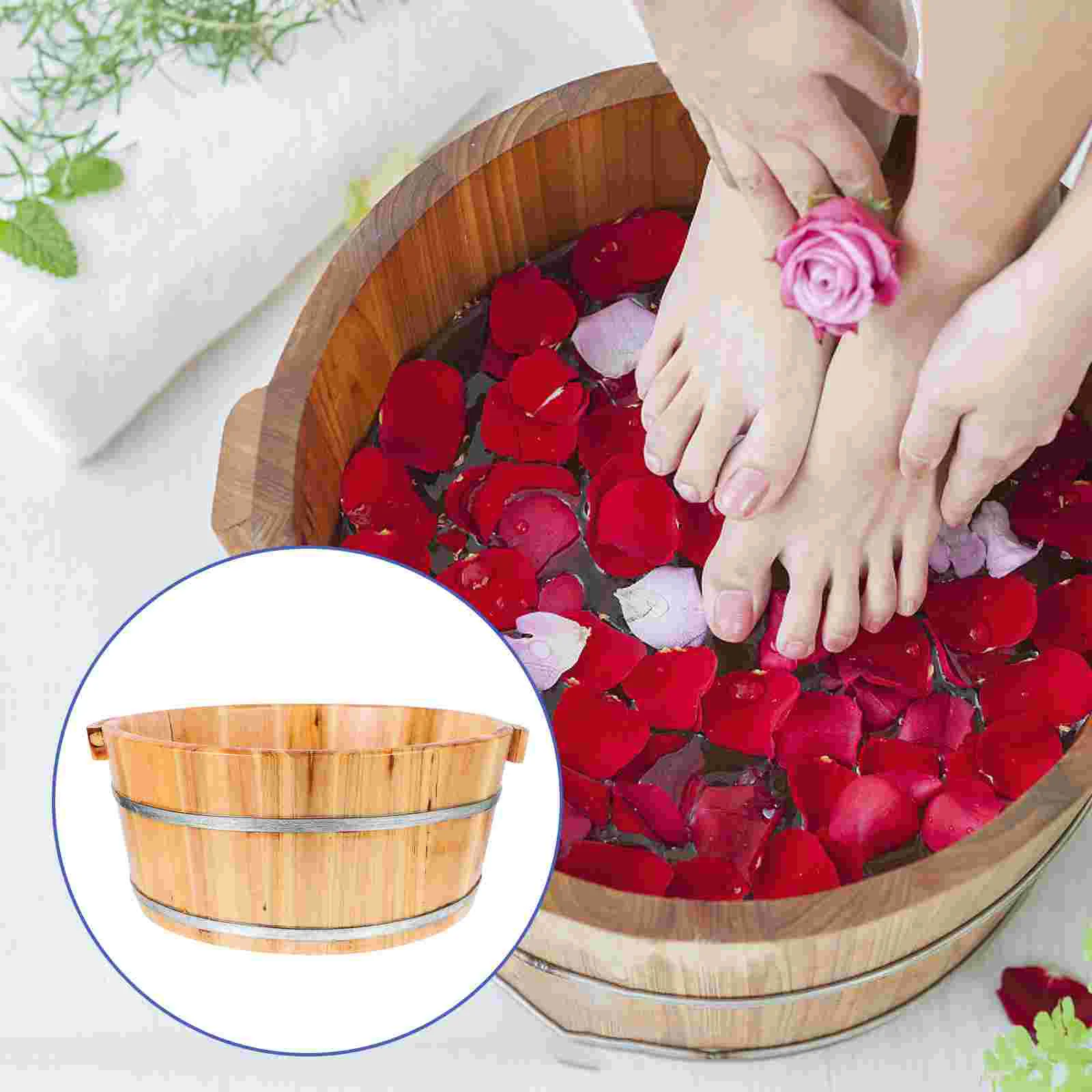 Japanese-style Child Portable Tub Wash Bath Basin Wooden Reusable Foot Washing Bucket
Japanese-style Child Portable Tub Wash Bath Basin Wooden Reusable Foot Washing Bucket