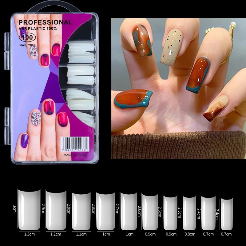 100pcs/box False Nails Transparent Natural Seamless Full/Half Cover Beauty Nails Decoration French DIY Nails Art Manicure Tools
100pcs/box False Nails Transparent Natural Seamless Full/Half Cover Beauty Nails Decoration French DIY Nails Art Manicure Tools