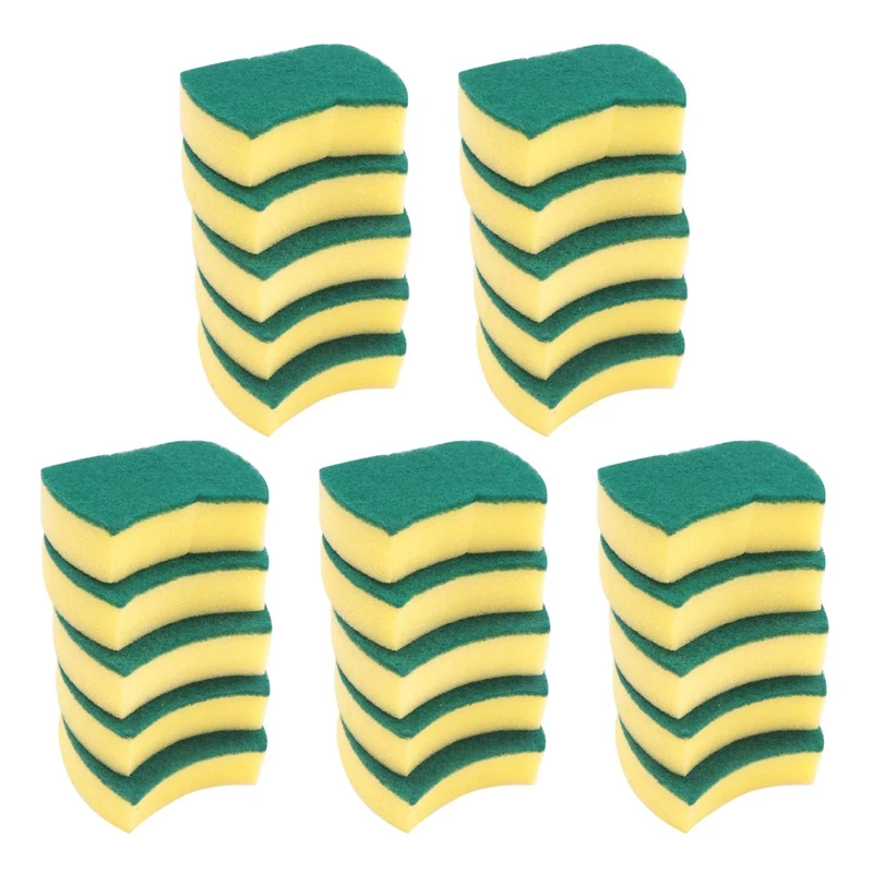 150Pcs Multi-Purpose Double-Faced Sponge Scouring Pads Dish Washing Scrub Sponge Stains Removing Cleaning Scrubber Brush
150Pcs Multi-Purpose Double-Faced Sponge Scouring Pads Dish Washing Scrub Sponge Stains Removing Cleaning Scrubber Brush
