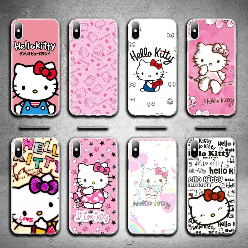 Cute Cartoon Hello Kitty Phone Case For iphone 13 12 11 Pro Max Mini XS Max 8 7 Plus X SE 2020 XR Silicone Soft cover
Cute Cartoon Hello Kitty Phone Case For iphone 13 12 11 Pro Max Mini XS Max 8 7 Plus X SE 2020 XR Silicone Soft cover