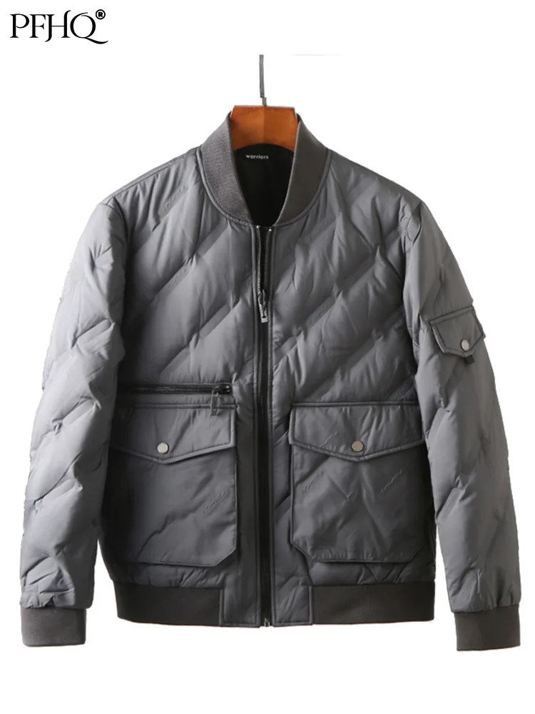 PFHQ 2022 Autumn Winter New Men Trendy Heavy Jackets Fashion Zipper Pocket Baseball Collar Warm Cotton Down Coat Clothes 21Q1958 
PFHQ 2022 Autumn Winter New Men Trendy Heavy Jackets Fashion Zipper Pocket Baseball Collar Warm Cotton Down Coat Clothes 21Q1958
