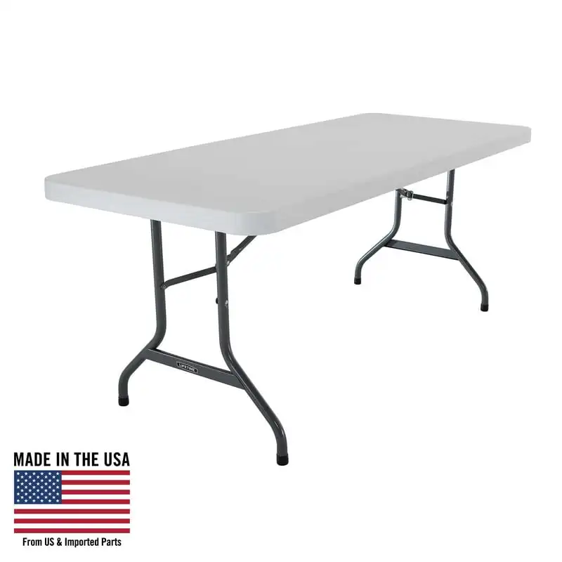 6 ft Commercial Folding Table, White 22901 Multifunctional Outdoor Camping Folding Desk
6 ft Commercial Folding Table, White 22901 Multifunctional Outdoor Camping Folding Desk
