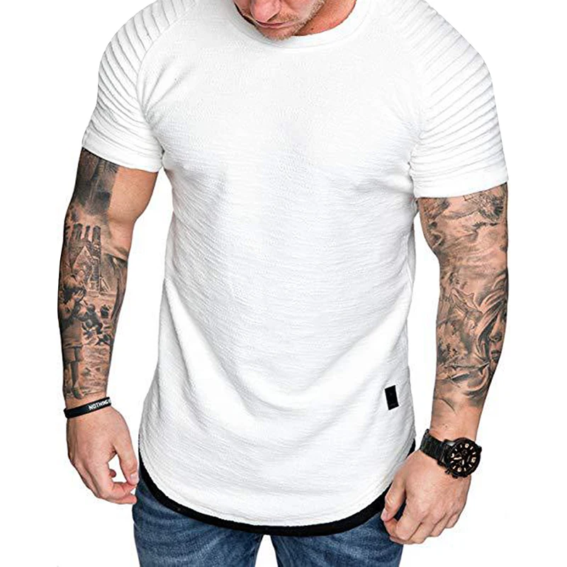 Men Pleated Short Sleeve Tops Solid Color Summer Shirts Casual Pullovers for Beach Vacation Streetwear
Men Pleated Short Sleeve Tops Solid Color Summer Shirts Casual Pullovers for Beach Vacation Streetwear