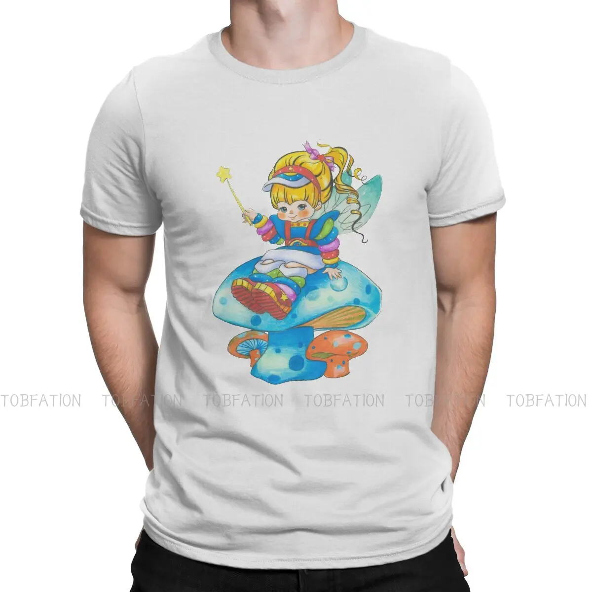 Sitting in Mushroom Fashion TShirts Rainbow Brite Anime Animation Men Harajuku Pure Cotton Tops T Shirt Round Neck Big Size
Sitting in Mushroom Fashion TShirts Rainbow Brite Anime Animation Men Harajuku Pure Cotton Tops T Shirt Round Neck Big Size