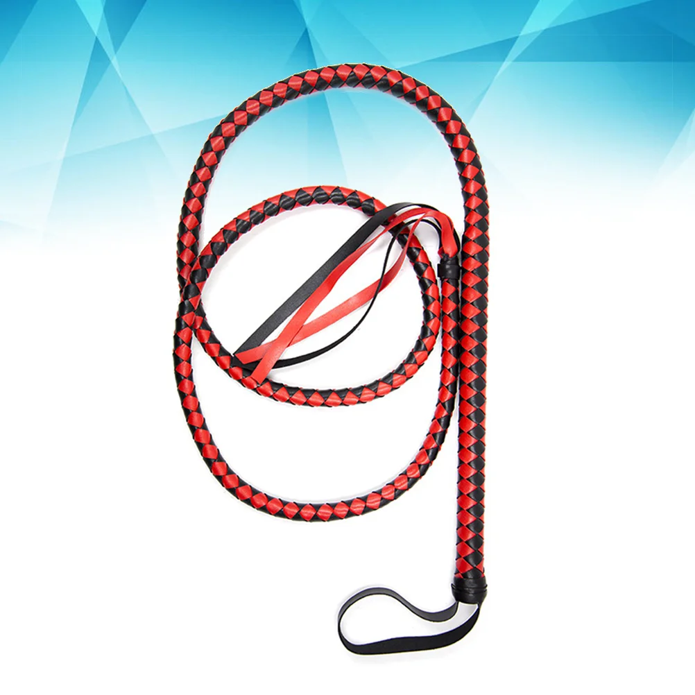 Whip Bull Whips Cosplay Flogger Halloween Party Bullwhip Prop Handle Favors Booth Favor Chain Photo Toy Holder Fall Floggers Kit
Whip Bull Whips Cosplay Flogger Halloween Party Bullwhip Prop Handle Favors Booth Favor Chain Photo Toy Holder Fall Floggers Kit