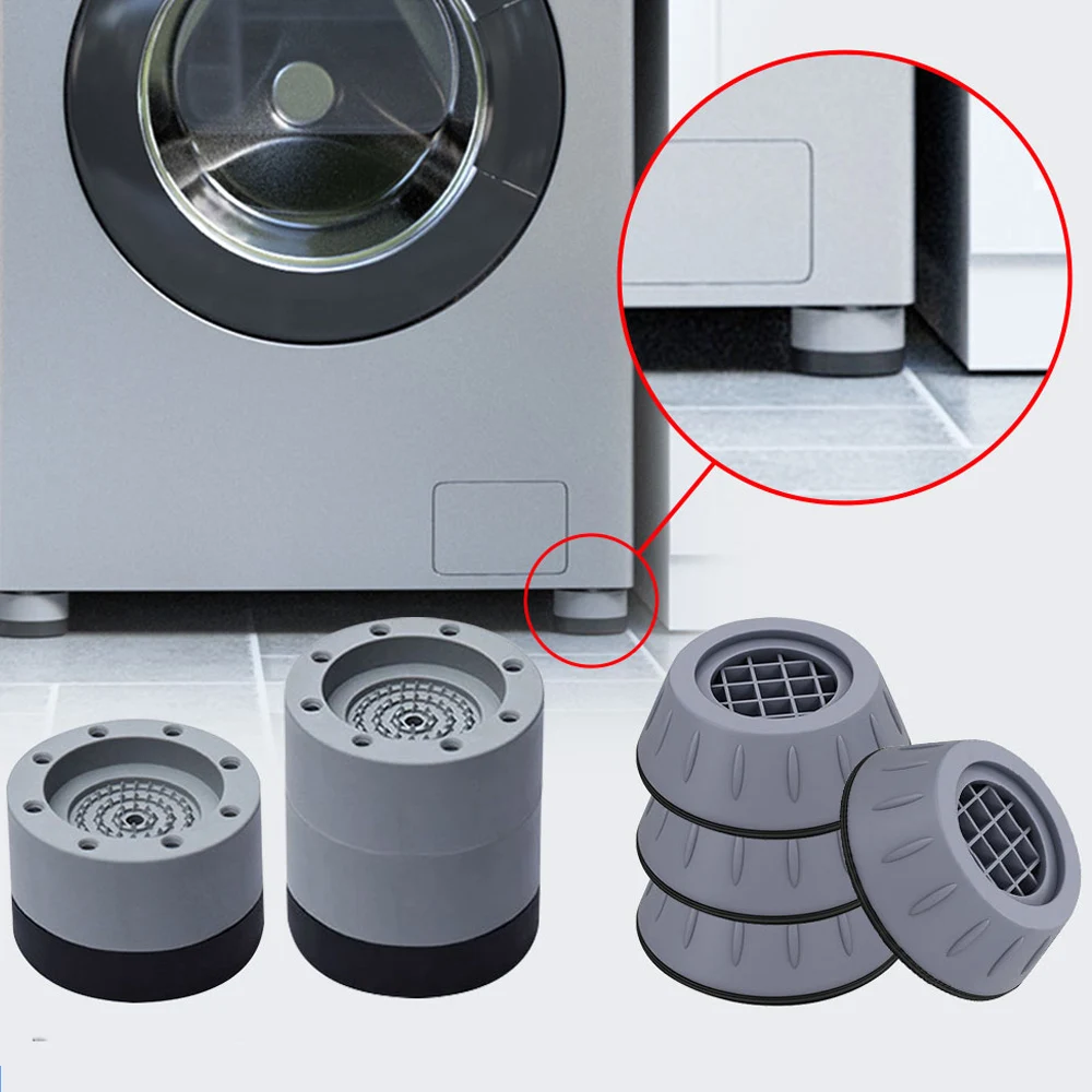 2/4Pcs Anti Vibration Pads Washing Machine Stand Refrigerator Feet Legs Mat Furniture Anti-Vibration Pad Noise-Reducing Base - купить по