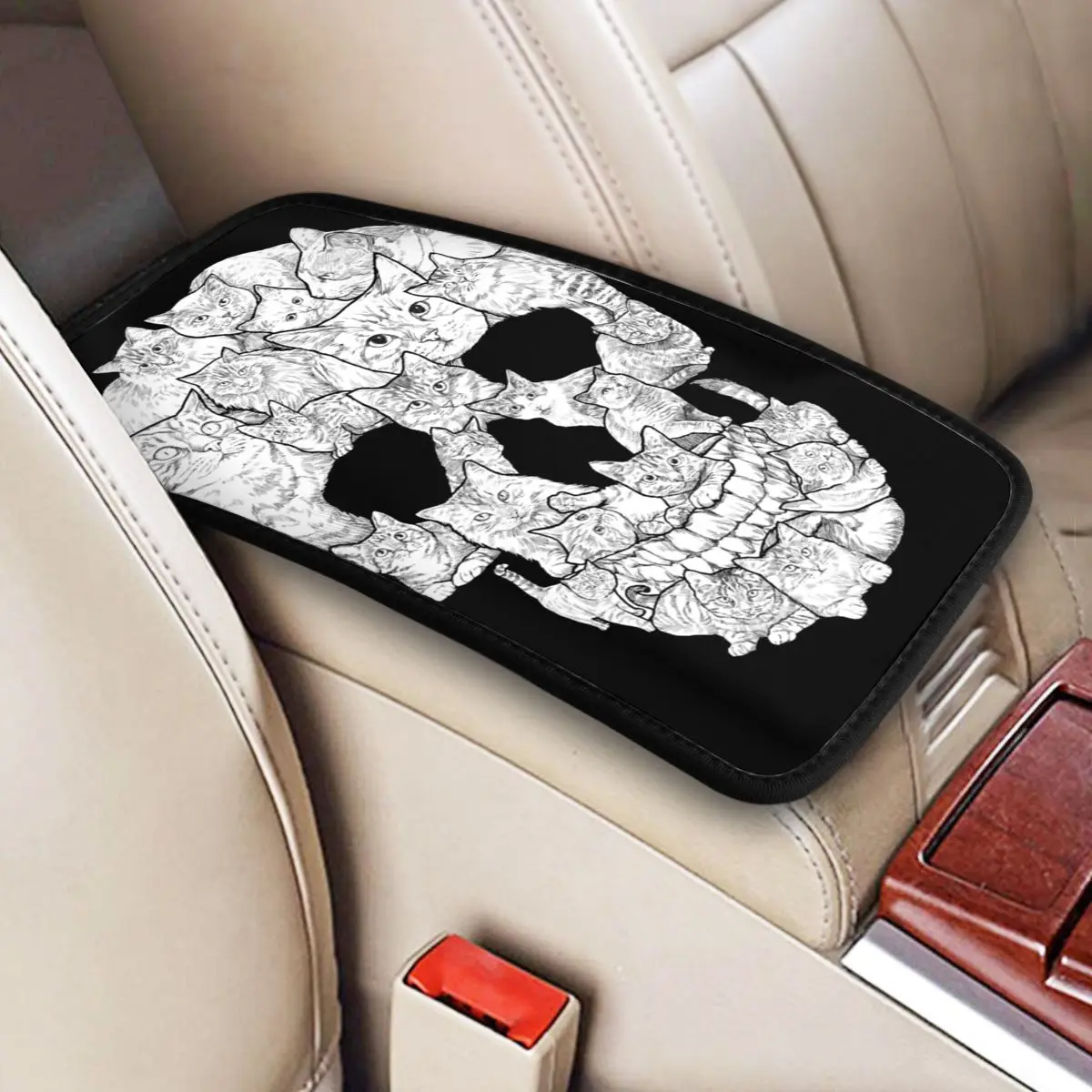 Four Seasons Car Arm Rest Cover Mat Cat Skull Horror Skull Waterproof Center Console Protective Cushion Pad Car Accessories
Four Seasons Car Arm Rest Cover Mat Cat Skull Horror Skull Waterproof Center Console Protective Cushion Pad Car Accessories