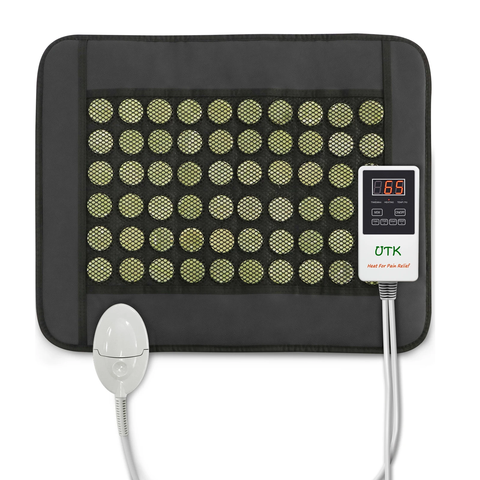 Natural Gemstone Far Infrared and Negative Ion Heated Thermal therapy Heating Pad CE ROHS FCC with jade
Natural Gemstone Far Infrared and Negative Ion Heated Thermal therapy Heating Pad CE ROHS FCC with jade