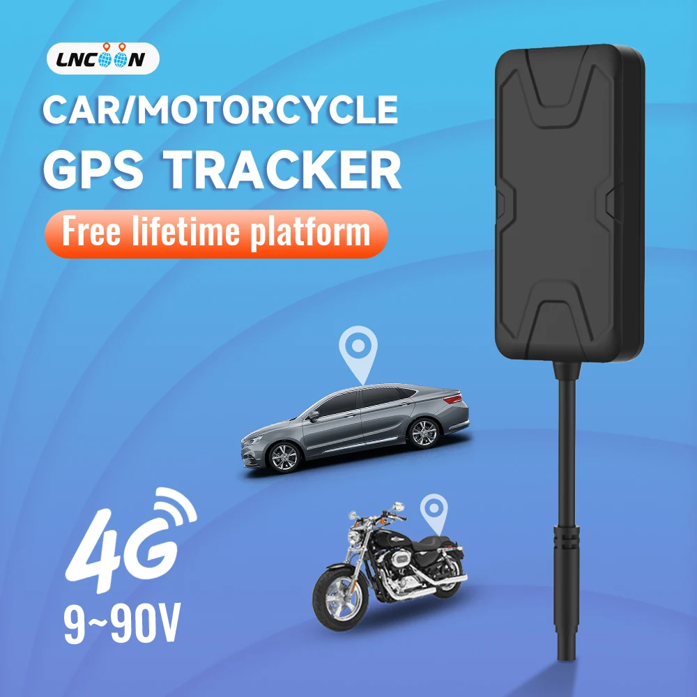GPS-трекер Автомобильный Lncoon C41 4G с функцией отслеживания в режиме реального