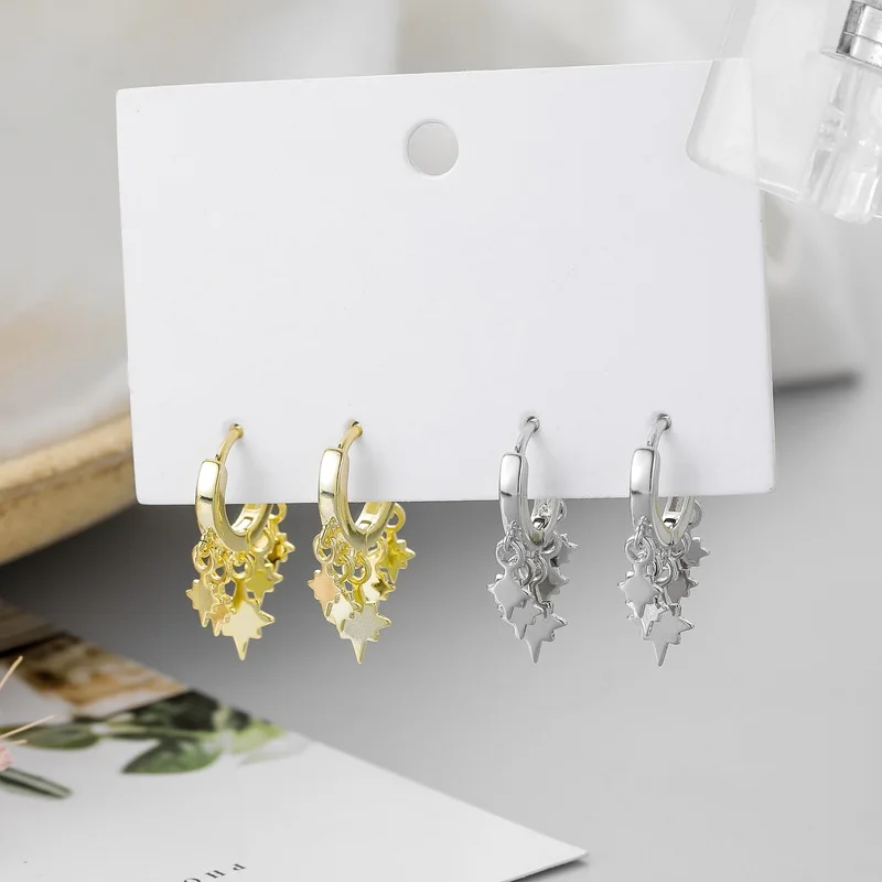 LByzHan 925 Sterling Silver Jewelry Long Tassel Crystal Dangle Vintage Star Moon Charms Drop Earrings For Women
LByzHan 925 Sterling Silver Jewelry Long Tassel Crystal Dangle Vintage Star Moon Charms Drop Earrings For Women