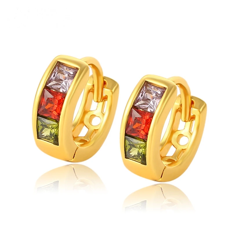 Color Zircon Ear Bone Small Ear Buckle European and American Fashion Ear Ring 24K Gold Earrings Women's Fashion Jewelry
Color Zircon Ear Bone Small Ear Buckle European and American Fashion Ear Ring 24K Gold Earrings Women's Fashion Jewelry