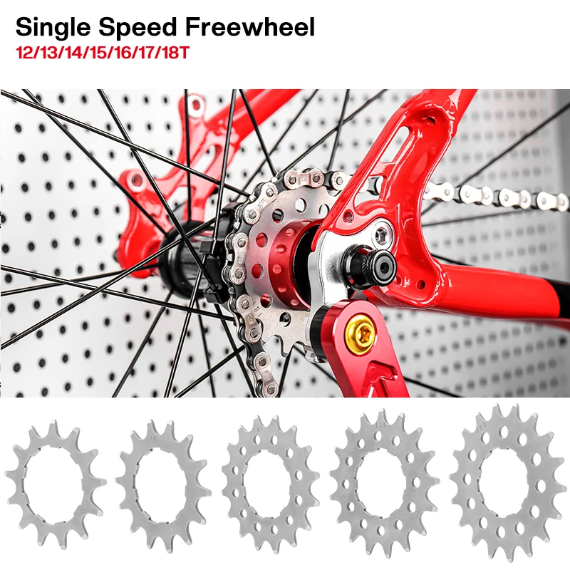 Single Speed Bike Cassette Cog 12/13/14/15/16/17/18T Stainless Steel Road MTB Mountain Bicycle Freewheel Flywheel 1 Speed
Single Speed Bike Cassette Cog 12/13/14/15/16/17/18T Stainless Steel Road MTB Mountain Bicycle Freewheel Flywheel 1 Speed